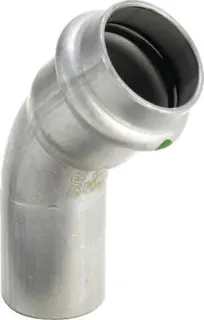 Viega Bogen 45 Grad mit SC Sanpress Inox 2326.1 in 15mm Edelstahl