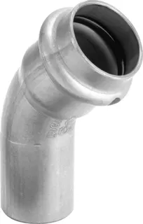 Viega Bogen 45 Grad mit SC Sanpress Inox 2326.1 in 35mm Edelstahl – Bild 2