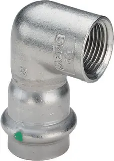 Viega Winkel 90 Gr mit SC Sanpress Inox 2314.2 in 15mm x Rp1/2 Edelstahl