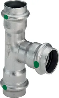 Viega T-Stück mit SC Sanpress Inox 2318 in 22mm Edelstahl