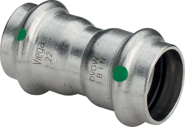 Viega Muffe mit SC Sanpress Inox 2315 in 18mm Edelstahl