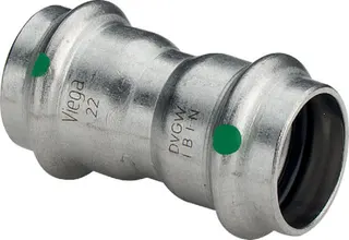Viega Muffe mit SC Sanpress Inox 2315 in 22mm Edelstahl