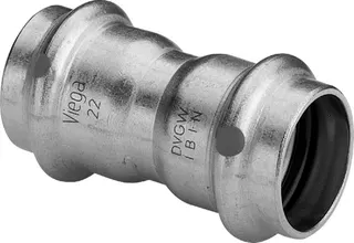 Viega Muffe mit SC Sanpress Inox 2315 in 35mm Edelstahl – Bild 2