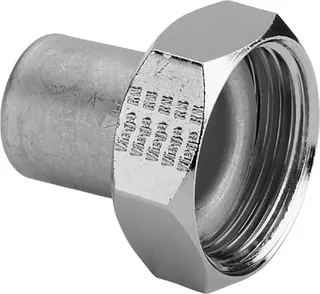 Viega Verschraubung Sanpress Inox 2364 in 22mm x G1 Edelstahl – Bild 2
