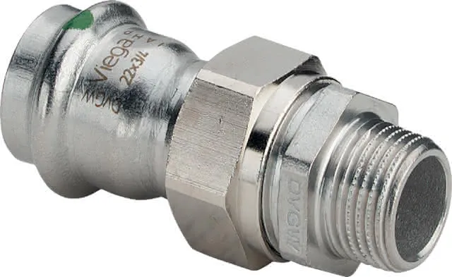 Viega Verschraubung mit SC Sanpress Inox 2365 in 28mm x R3/4 Edelstahl