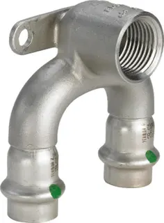 Viega Doppelwandscheibe mit SC Sanpress Inox 2325.7 in 15mmxRp1/2x15mm Edelstahl