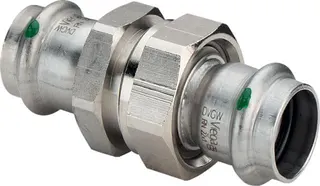 Viega Verschraubung mit SC Sanpress Inox 2360 in 15mm Edelstahl