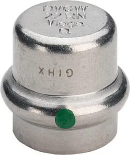 Viega Verschlusskappe mit SC Sanpress Inox 2356 in 15mm Edelstahl