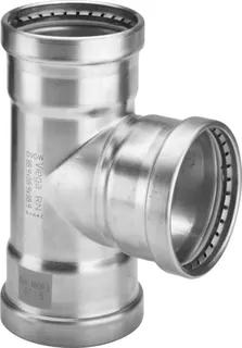 Viega T-Stück Sanpress Inox G XL 0218XL in 64,0mm Edelstahl – Bild 2