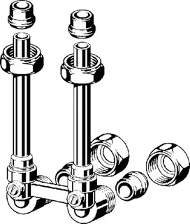 Viega VHK-Anschlussstück 1097.7 in 15mm Messing vernickelt – Bild 3