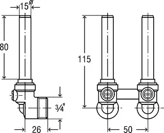 Viega VHK-Anschlussstück 1097.7 in 15mm Messing vernickelt – Bild 4
