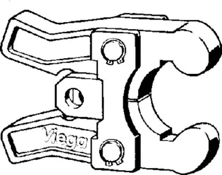Viega Zugbacke 2297.1XL in 76,1-88,9-108,0mm Stahl schwarz – Bild 3