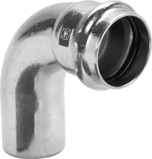 Viega Bogen 90 Grad mit SC Prestabo 1116.1 in 28mm Stahl verzinkt i/a – Bild 2