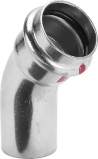 Viega Bogen 45 Grad mit SC Prestabo 1126.1 in 15mm Stahl verzinkt i/a
