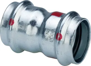Viega Muffe mit SC Prestabo 1115 in 28mm Stahl verzinkt