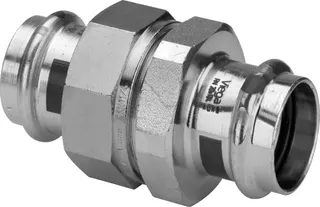 Viega Verschraubung mit SC Prestabo 1160 flachdichtend in 28mm Stahl verzinkt – Bild 2