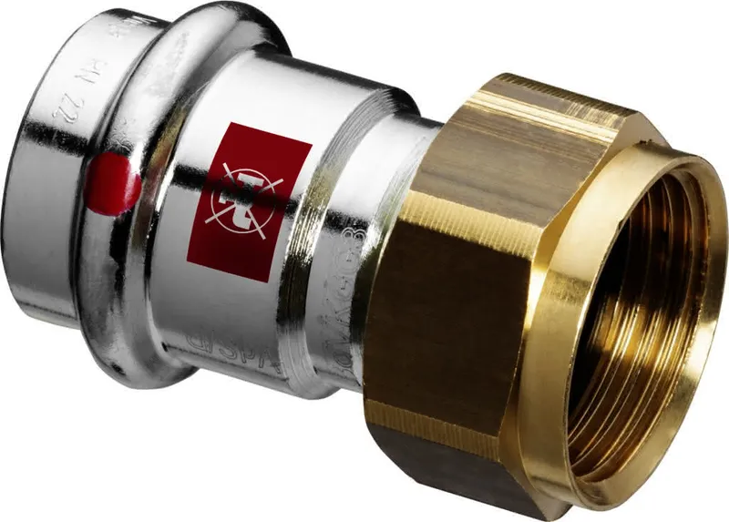 Viega Verschraubung mit SC Prestabo 1163 in 15mm x G1 Stahl verzinkt