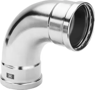 Viega Bogen 90 Grad mit SC Prestabo 1116XL in 76,1mm Stahl verzinkt – Bild 2