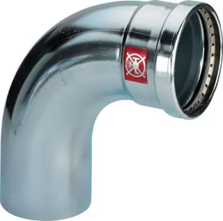 Viega Bogen 90 Grad mit SC Prestabo 1116.1XL in 108,0mm Stahl verzinkt i/a