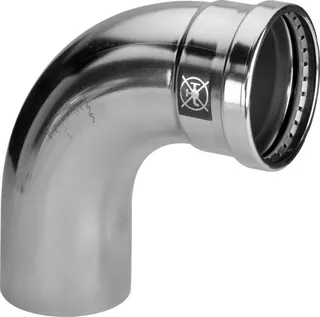 Viega Bogen 90 Grad mit SC Prestabo 1116.1XL in 76,1mm Stahl verzinkt i/a – Bild 2