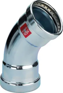 Viega Bogen 45 Grad mit SC Prestabo 1126XL in 64,0mm Stahl verzink