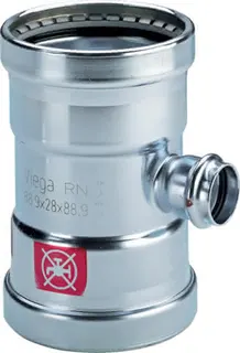 Viega T-Stück mit SC Prestabo 1118XL in 64,0mm Stahl verzinkt