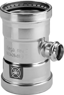 Viega T-Stück mit SC Prestabo 1118XL in 76,1mm Stahl verzinkt – Bild 2