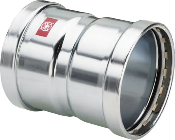 Viega Muffe mit SC Prestabo 1115XL in 64,0mm Stahl verzinkt
