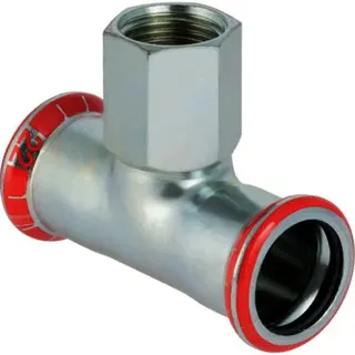 Mapress C-Stahl-T-Stück 18mm x 1/2"IG x 18mm Nr.21305
