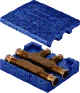Mapress C-Stahl-Kreuzungsfitting mit Dämmbox 18x15x18mm, Nr. 63115