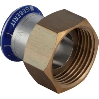 Geberit Mapress Edelstahl-Ansch.Verschr. flachd.,Press 22mm x 11/4"I MS Nr.35044