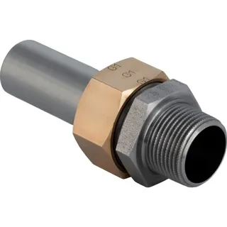 Geberit Mapress Edelstahl-Überg.Verschr. flachd.Einschube.18mm x 1/2"AG Nr.35402