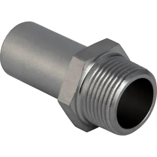 Geberit Mapress Edelstahl-Übergang mit Einschubende 18mm x 1/2"AG Nr.31933