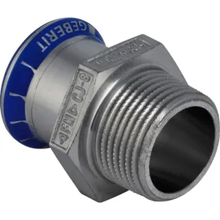Geberit Mapress Edelstahl-Überg.Stück 15mm x 3/8"AG LABS-frei, Nr.81726