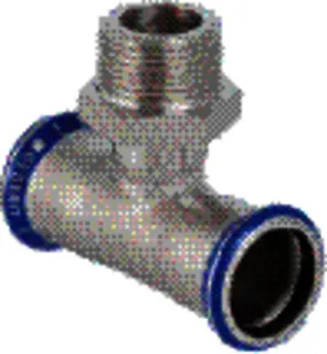 Geberit Mapress Edelstahl-T-Stück 22mm x 3/4"AG Nr.31458