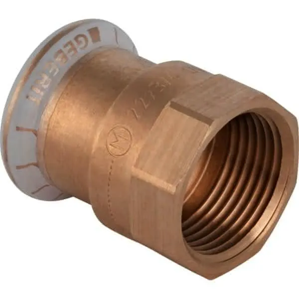 Geberit Mapress Rotguss Ü-Muffe mit IG 15-Rp 3/4", Nr. 61823