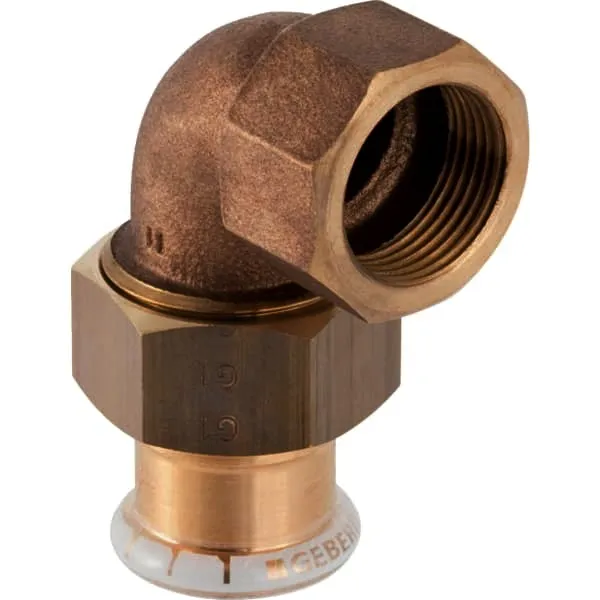 Geberit Mapress Rotguss Ü-Winkelverschr. 90 Grad mit IG 18-Rp 1/2", Nr. 65392
