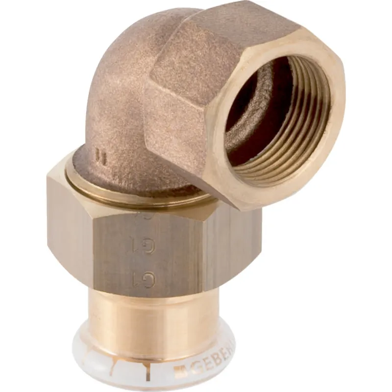 Geberit Mapress Rotguss Ü-Winkelverschr. 90 Grad mit IG 42-Rp 11/2", Nr. 65387