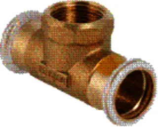 Geberit Mapress Kupfer Gas T-Stück 28mm x 1/2"IG x 28mm Nr.34738