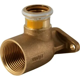 Geberit Mapress Kupfer Gaszähler- anschlußwinkel 22mm x 1" Nr.91105