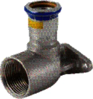 Geberit Mapress Edelstahl Gas Gaszähler- anschlusswinkel d28x1" Nr.91100