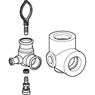 Geberit Mapress Edelstahl Anschluss-Set f.innenl.Zirkulation d35/15/35, Nr.61276 – Bild 3