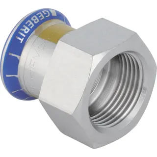 Geberit Mapress Edelstahl Gas Übergang mit IG 18mmx1/2" Nr.34084