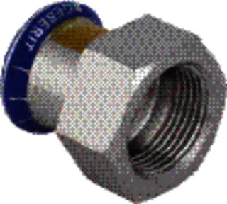 Geberit Mapress Edelstahl Gas Übergang mit IG 22mmx1" Nr.34347