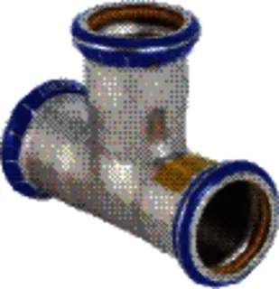 Geberit Mapress Edelstahl Gas T-Stück 22mm Nr.34030