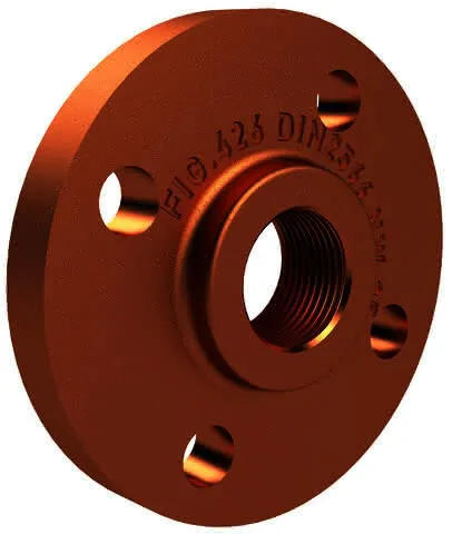KEMPER Gewindeflansch gebohrt nach PN10/16, PN16 DN50