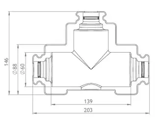 GWK ES-BOX Serie DM für Dreiwege-Ventile mit Muffenanschl. 1/2" DN15, 1261015000 – Bild 2