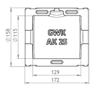 GWK ES-BOX Serie AK f.Absperr-u.Zwischen flanschklappen 1" DN25, 1131025000 – Bild 2