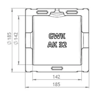 GWK ES-BOX Serie AK f.Absperr-u.Zwischen flanschklappen 11/4" DN32, 1131032000 – Bild 2