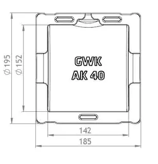 GWK ES-BOX Serie AK f.Absperr-u.Zwischen flanschklappen 11/2" DN40, 1131040000 – Bild 2